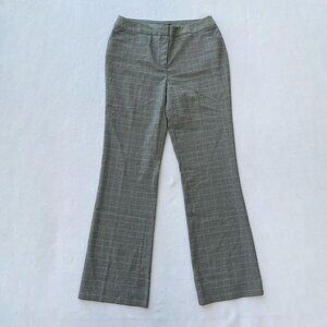Jones New York Stretch Gray Tartan Plaid Slacks Dress Pants Size 6 Corpcore